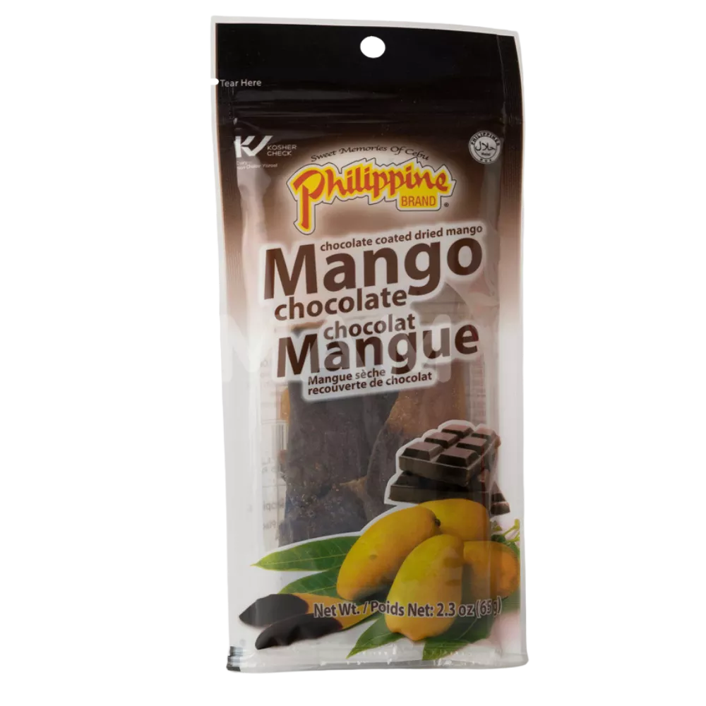 PHILIPPINE BRAND Dried Mangos Chocolate 68G